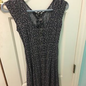 american eagle floral purple dress